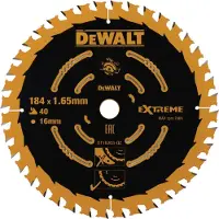 DeWalt Elite - Cirkelzaagblad - 184mm - 40 Tanden - ATB Geometrie