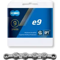 Kmc 9-speed e-bike ketting - anti-roest - 136 schakels - zilver - QuickLink