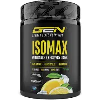 German Elite Nutrition GEN ISOMAX – Sportdrank – Elektrolyten – Koolhydraten – Smaak Citroen – Herstel – Energieboost