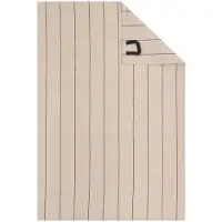 Cawö Theedoek Nature Stripes Linen (Set van 4)