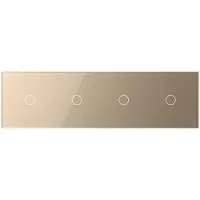 Livolo | Goud | 1+1+1+1 | Aan/Uit | Wisselschakelaar | Smart Home -