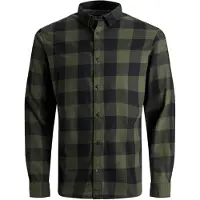 Jack & Jones Overhemd olijfgroen / zwart