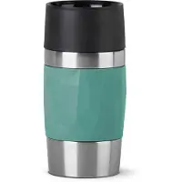 Tefal Compact N2160310 Travel Mug - Thermosfles - 300 ml - Groen - Lekvrij - Geschikt voor Warme en Koude Dranken