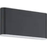 Eglo Zwarte wandlamp Grutti 17,5cm