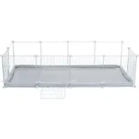 Trixie - Vloer Voor Indoor Ren - Grijs / Wit - 140x70 CM
