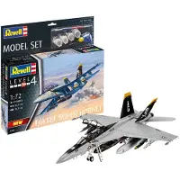 Revell Modelbouwpakket Militaire voertuigen - 63834 F/A-18F Super Hornet Plane - Model Set Plastic - 1:72 - Modelbouw
