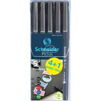 Schneider fineliner - Pictus - assorti kleuren - 5 stuks - S-197595
