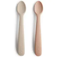 Mushie Lepels Siliconen Blush/Shifting Sand 2st
