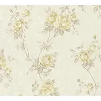 A.S. Création KLASSIEK BLOEMEN BEHANG - Beige Creme Bruin - AS Creation Romantico