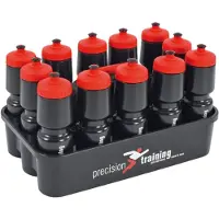 Precision bidonkrat met 12 bidons 45 x 28 cm zwart
