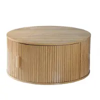 CALICOSY Ronde salontafel met opbergruimte d75 cm ernest