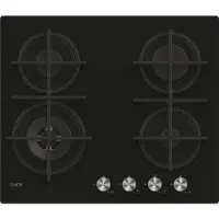 Candy CDK6GF4WEKB, Zwart, Inbouwmodel, 59,5 cm, Gas, Gehard glas, 4 zones