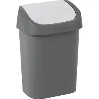 Curver Mistral afvalbak swing 9 liter antraciet