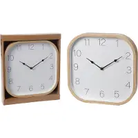 Koopman International Wandklok Hout Look 30x30cm |
