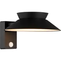 Nordlux solar wandlamp met beweging & schemersensor | Justina | 3000K | IP44 | 5W | Zwart