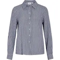 Vila Blouse 'Rosa' navy / wit