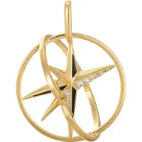 Ania Haie Star Circle hanger S verguld