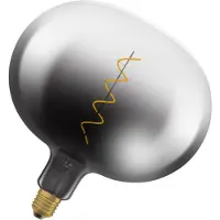 Osram LED Vintage 1906 Big Globe E27 4,5W 818 Gloeidraad rook, alu / grijs / zink, Glas, E27 LED-lamp