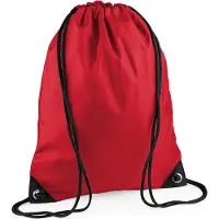 Bagbase Premium Gymsac Sporttas - 11 Liter Classic Red