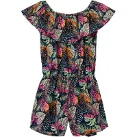 Name it Overall 'VINAYA' navy / lichtgroen / donkeroranje / pink