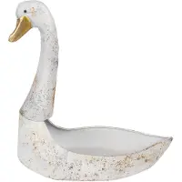 Clayre & Eef Planthouder zwaan 40x21x40 cm metaal