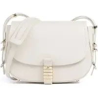 Pinko Dames Schoudertassen Saddle Mini - Wit - Maat ONESIZE