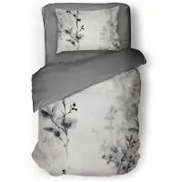 Eleganzzz Dekbedovertrek Micropercal Notte Fiori - white 140x200/220cm
