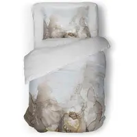 Eleganzzz Dekbedovertrek Micropercal Flowing Serenity - soft beige 140x200/220cm