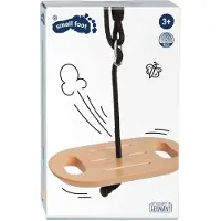 Small Foot - Houten Disc Schommel met Handgrepen Black Line