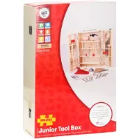 Bigjigs Toys BigJigs Gereedschapskist - Speelgoed gereedschap - Hout - 28-delig