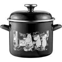 Muurla Moomin geëmailleerde pan hoge deksel 3,5 L Kitchen
