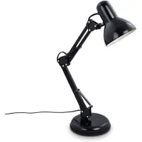 Briloner - Zwarte Tafellamp - industriële bureaulamp - kantelbaar retro metalen design - E14 fitting - excl. lichtbron
