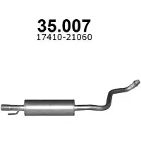 IZAWIT 35.007 Uitlaat middendemper