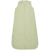 Meyco Baby Uni baby zomerslaapzak - pre-washed hydrofiel - soft olive - 110cm - 0.5 TOG