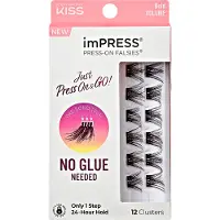 KiSS imPRESS Just Press & GO ! Tros Neppe Wimpers zonder Bundel Bold Volume C 12 st