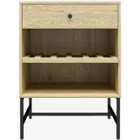 Dorel Home Copilot said: Tamlin Nachtkastje met 1 Lade - Houtlook - Moderne Nachttafel