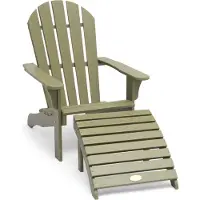 Hillerstorp Tennessee Ligstoel Met Voetenbank Antiekgroen - Ligstoelen en ligbedden Teak Antique Green - 1021800012