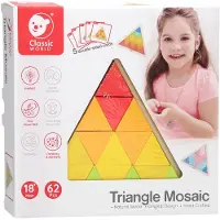 Classic World Houten Mozaïekpuzzel Driehoek, 67st.
