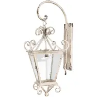 Clayre & Eef Wandlamp 31x39x79 cm ijzer glas muurlamp