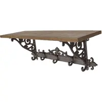 Clayre & Eef Wandkapstok 5 haken 58x20x22 cm ijzer