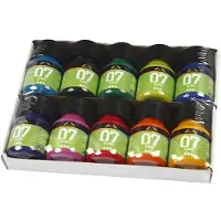 Creativ Company Glass, 10x30 ml, diverse kleuren