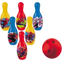 MONDO Spiderman bowlingset speelgoed - 7-delig - kunststof - kind.