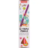 Bruynzeel triple kleurpotloden set 12