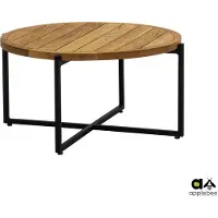 Apple Bee Condor salontafel aluminium/teak