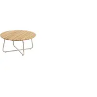 4 Seasons Outdoor Verdi salontafel teak 73 cm. Ø (H 35) latte