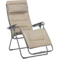 Lafuma Relax 803 ligstoel Dark grey-moka
