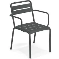 Emu Star dining tuinstoel stapelbaar metaal met armleuningen 4 stuks