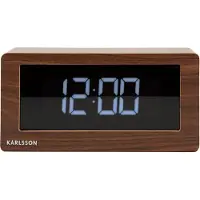 Karlsson Tafelklok Boxed LED | KARLSSON hout naturel 25x12.5x7 cm tafelklokken | NADUVI