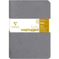 Clairefontaine Schrift A5 lijn 96 pagina's 90gr grijs seal à 2 stuks