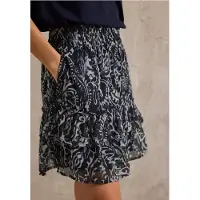 Street One Studio Street One Dames Chiffon rok met volants - Blauw - 32